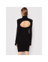 Remain Плетена рокля Lizea RM874 Черен Slim Fit - Pepit.bg