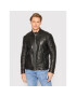 Replay Кожено яке M8246.000.84404 Черен Regular Fit - Pepit.bg