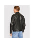 Replay Кожено яке M8246.000.84404 Черен Regular Fit - Pepit.bg