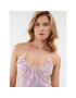 ROTATE Блуза Sequin Halterneck 1113672208 Розов Regular Fit - Pepit.bg
