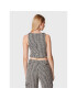 ROTATE Елек Sparkly Houndstooth RT1903 Бял Slim Fit - Pepit.bg