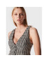 ROTATE Елек Sparkly Houndstooth RT1903 Бял Slim Fit - Pepit.bg