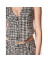 ROTATE Елек Sparkly Houndstooth RT1903 Бял Slim Fit - Pepit.bg