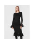 ROTATE Коктейлна рокля Heavy Jersey RT1870 Черен Regular Fit - Pepit.bg