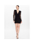 ROTATE Коктейлна рокля Mesh Lace Rushed RT2497 Черен Regular Fit - Pepit.bg