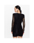 ROTATE Коктейлна рокля Mesh Lace Rushed RT2497 Черен Regular Fit - Pepit.bg
