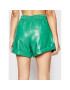 ROTATE Кожени шорти Belina Shorts RT1080 Зелен Regular Fit - Pepit.bg
