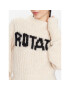ROTATE Пуловер Knit Puff Sleeve RT2287 Екрю Regular Fit - Pepit.bg