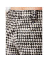 ROTATE Текстилни панталони Sparkly Houndstooth RT1901 Бял Relaxed Fit - Pepit.bg