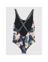 Roxy Бански костюм Flowers Addict ERGX103125 Черен - Pepit.bg