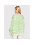 Roxy Суитшърт Bright Sunshine ARJFT04031 Зелен Oversize - Pepit.bg
