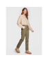 Roxy Текстилни панталони Canvas ERJNP03467 Зелен Relaxed Fit - Pepit.bg