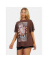 Roxy Тишърт Sweetjanis Tees URJZT03737 Кафяв Regular Fit - Pepit.bg