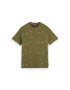 Scotch & Soda Тишърт 169073 Зелен Regular Fit - Pepit.bg