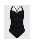 Seafolly Бански костюм Twist Halter 10373-942 Черен - Pepit.bg