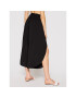 Seafolly Панталони тип кюлоти Shirred Waist Wrap 53341-PA Черен Relaxed Fit - Pepit.bg