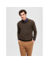 Selected Homme Пуловер 16074687 Кафяв Regular Fit - Pepit.bg