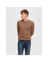 Selected Homme Пуловер 16090606 Кафяв Regular Fit - Pepit.bg