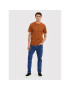 Selected Homme Тишърт Norman 16080129 Кафяв Regular Fit - Pepit.bg