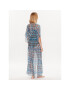 Selmark Плажна рокля BH695 Син Relaxed Fit - Pepit.bg