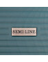 Semi Line Голям твърд куфар T5641-6 Зелен - Pepit.bg