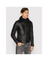 Serge Pariente Кожено яке Random Shearling Collar Черен Regular Fit - Pepit.bg