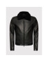 Serge Pariente Кожено яке Random Shearling Collar Черен Regular Fit - Pepit.bg