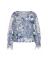 Silvian Heach Блуза Millicent PGP21319BL Син Regular Fit - Pepit.bg