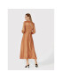 Simple Ежедневна рокля SUD070 Кафяв Regular Fit - Pepit.bg