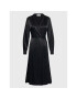 Simple Ежедневна рокля SUD514-01 Черен Relaxed Fit - Pepit.bg