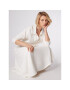 Simple Ежедневна рокля SUD518-01 Бял Regular Fit - Pepit.bg