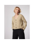 Simple Кардиган SWD512-02 Бежов Relaxed Fit - Pepit.bg