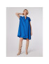 Simple Коктейлна рокля SUD509-03 Син Relaxed Fit - Pepit.bg