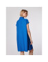 Simple Коктейлна рокля SUD509-03 Син Relaxed Fit - Pepit.bg
