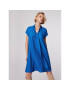 Simple Коктейлна рокля SUD509-03 Син Relaxed Fit - Pepit.bg