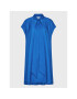 Simple Коктейлна рокля SUD509-03 Син Relaxed Fit - Pepit.bg