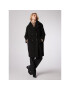 Simple Кожено палто PLD508-01 Черен Relaxed Fit - Pepit.bg
