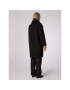 Simple Кожено палто PLD508-01 Черен Relaxed Fit - Pepit.bg