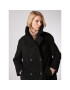 Simple Кожено палто PLD508-01 Черен Relaxed Fit - Pepit.bg