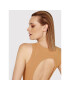 Simple Лятна рокля SUD012 Кафяв Slim Fit - Pepit.bg