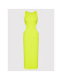 Simple Лятна рокля SUD042 Зелен Slim Fit - Pepit.bg