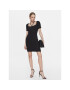 Simple Плетена рокля SUD003 Черен Slim Fit - Pepit.bg
