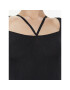 Simple Плетена рокля SUD003 Черен Slim Fit - Pepit.bg