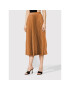 Simple Плисирана пола SDD006 Кафяв Regular Fit - Pepit.bg