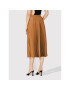 Simple Плисирана пола SDD006 Кафяв Regular Fit - Pepit.bg
