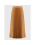 Simple Плисирана пола SDD006 Кафяв Regular Fit - Pepit.bg