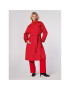 Simple Преходно палто PLD502-04 Червен Relaxed Fit - Pepit.bg
