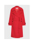 Simple Преходно палто PLD502-04 Червен Relaxed Fit - Pepit.bg