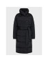 Simple Пухено яке PLD503-01 Черен Relaxed Fit - Pepit.bg