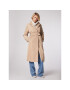 Simple Пухено яке PLD515-02 Бежов Slim Fit - Pepit.bg